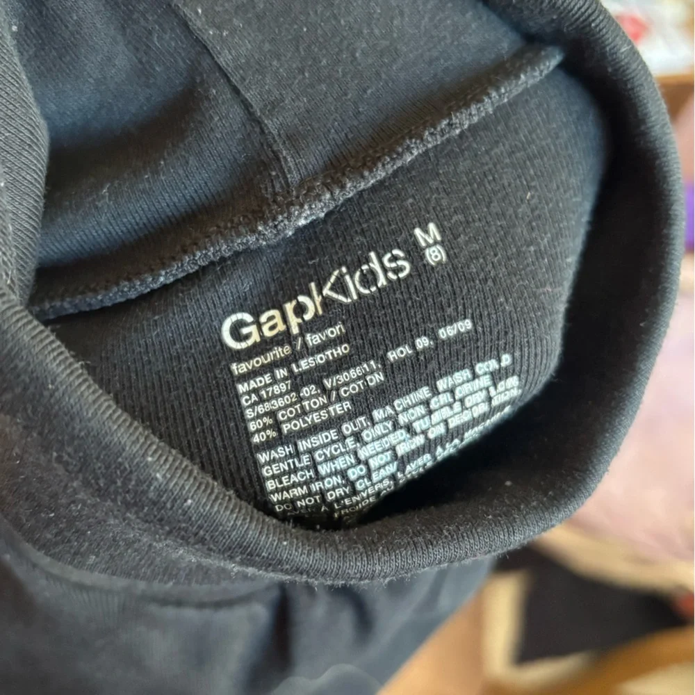 GAP / Girls Black Turtleneck Long Sleeve Top - Picture 3 of 3